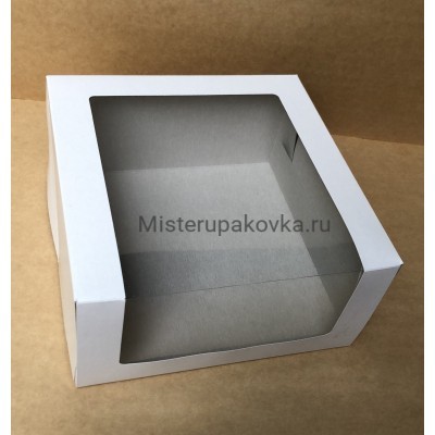 Коробка для торта 225х225х110 мм, белая