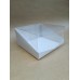 Коробка для торта 236х236х120 мм, крафт/белая