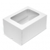 Коробка для торта  400х300х200 мм, (комплект с подложкой), белая