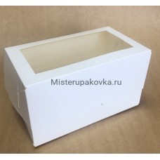 Коробка 210х120х120 с окном. белый