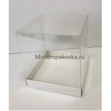 Коробка 200х200х220 мм, крафт/белая (комплект)