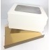Коробка для торта  400х290х200 (комплект с подложкой), Белая
