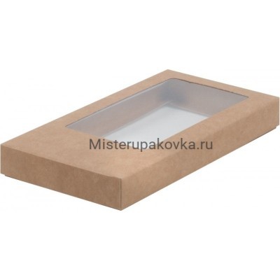 Коробка для шоколадной плитки 180х90х17 мм, крафт (фасовка 10 шт.)