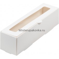 Коробка 210х55х55 мм, с окном, белая