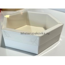 Коробка для зефира 230х230х60, (внутр. разм. 205х205х60), белая