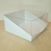 Коробка для торта 236х236х120 мм, крафт/белая
